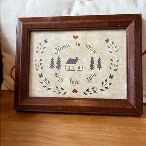 Cottage Framed Home Paper Art